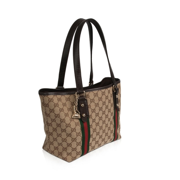 Gucci Jolicoeur Sherri Line GG Tote with bag and Shoe Charms - Picture 4 of 16